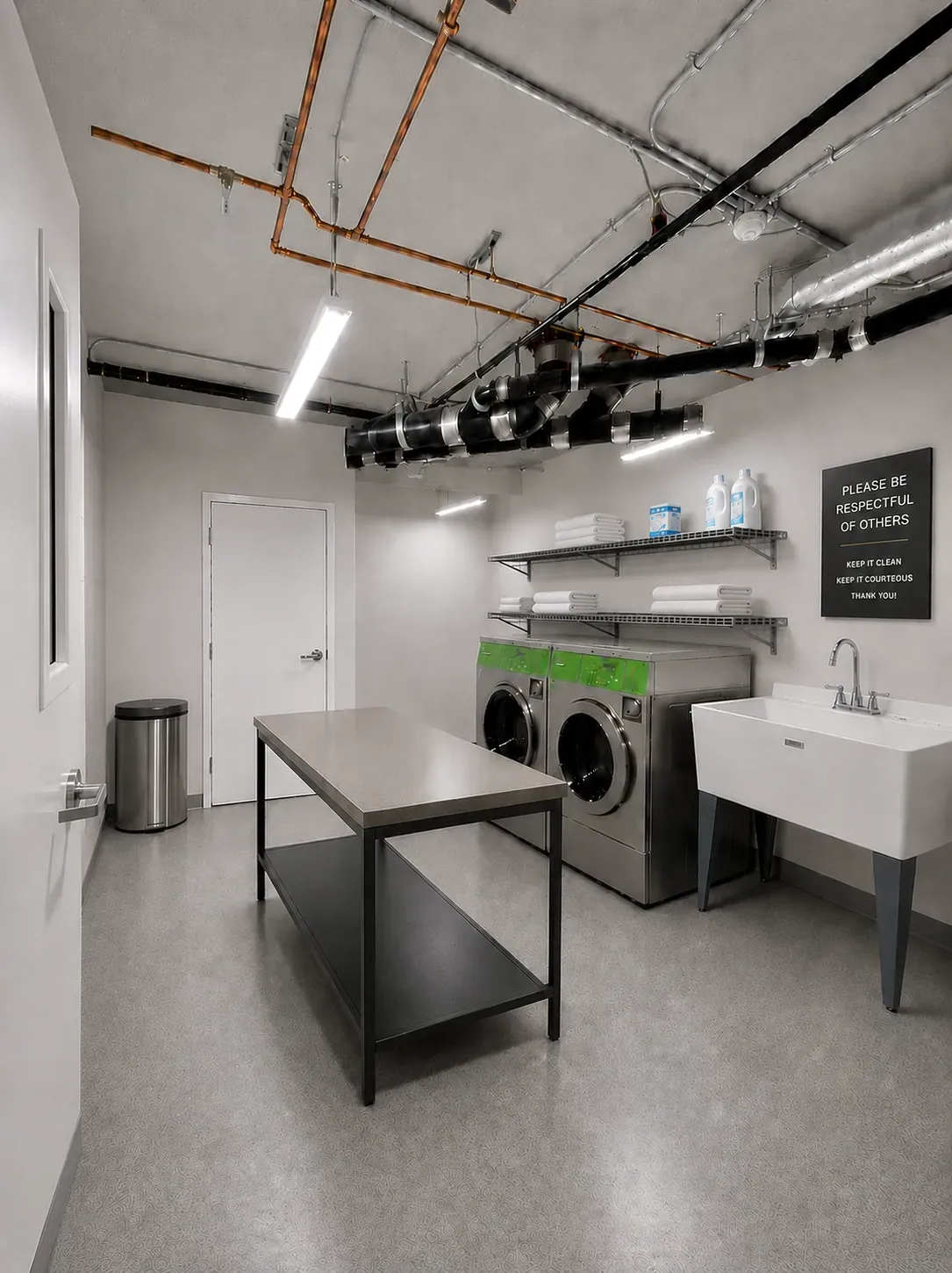 On-site laundry at The Ranstead