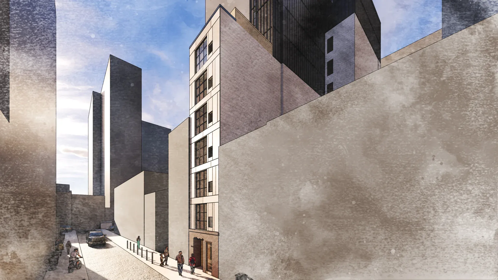 The Ranstead — Ranstead St elevation