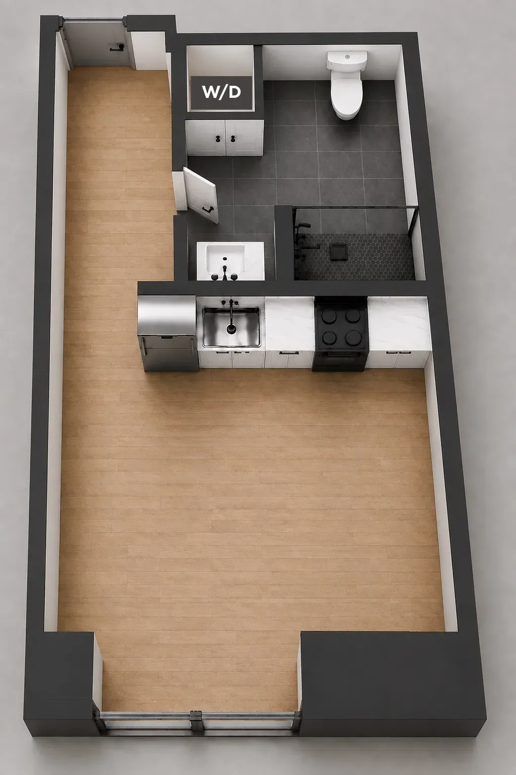 Studio B5 floor plan — The Ranstead