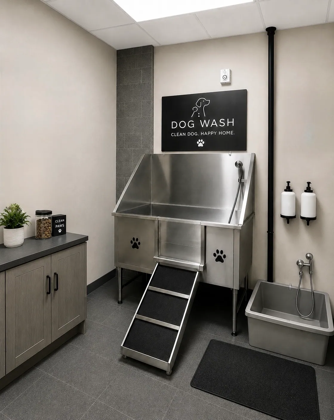 On-site dog wash station at The Ranstead