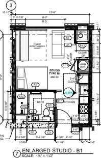 Studio B1 floor plan — The Ranstead